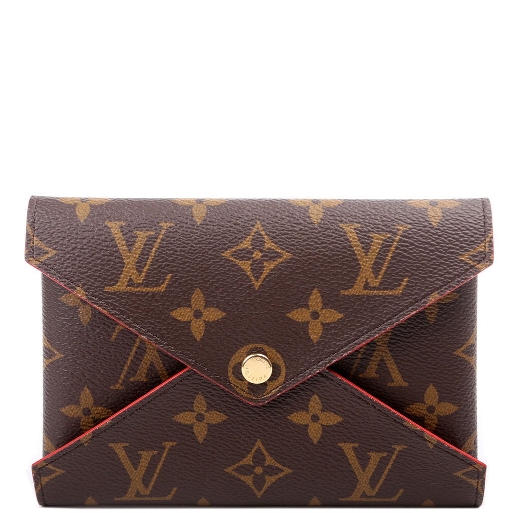 Kirigami Pouch Medium Monogram Red