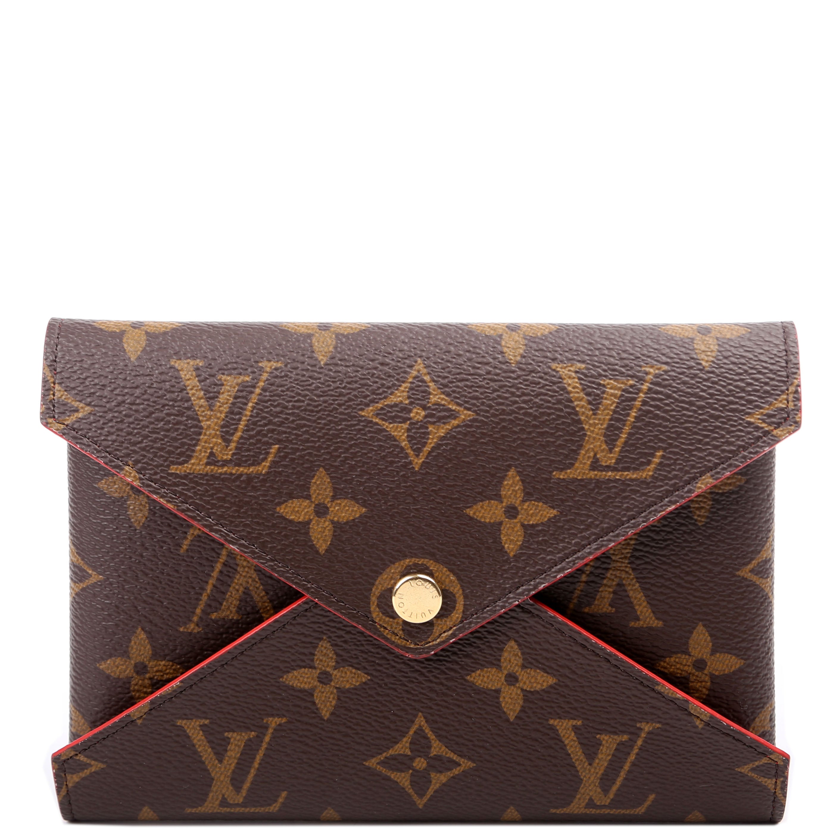Kirigami Pouch Medium Monogram Red