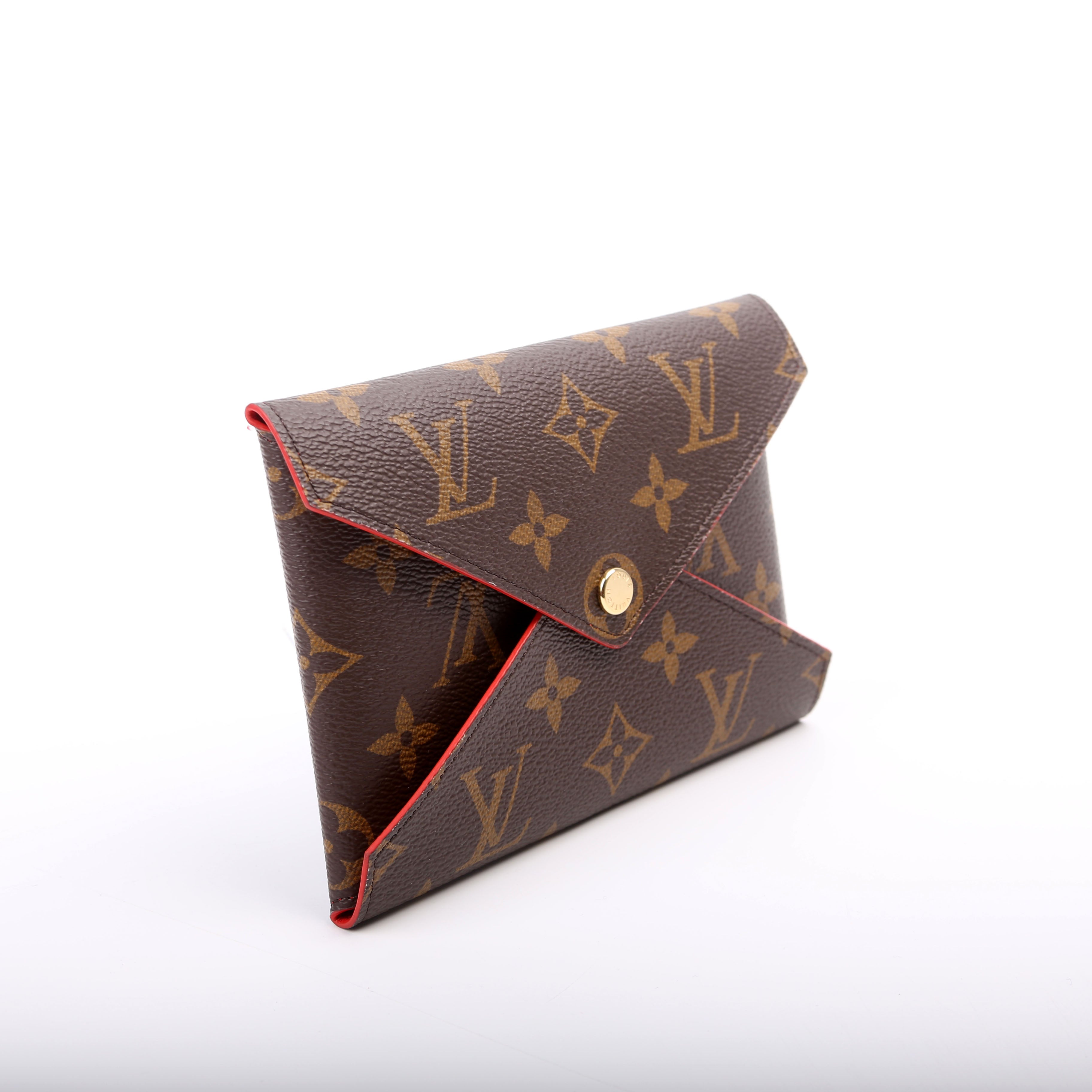 Kirigami Pouch Medium Monogram Red