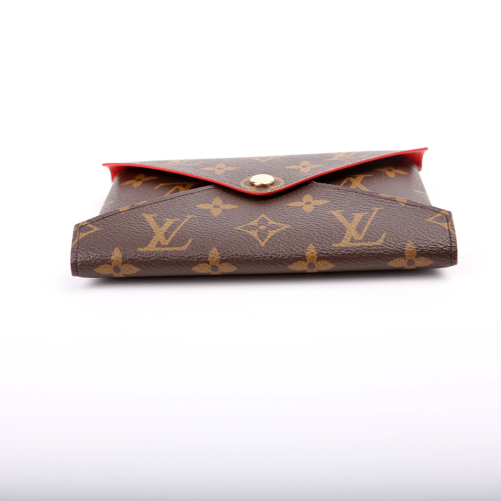Kirigami Pouch Medium Monogram Red