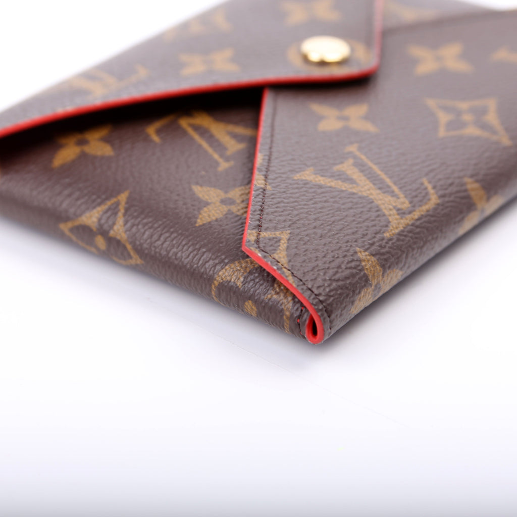Kirigami Pouch Medium Monogram Red