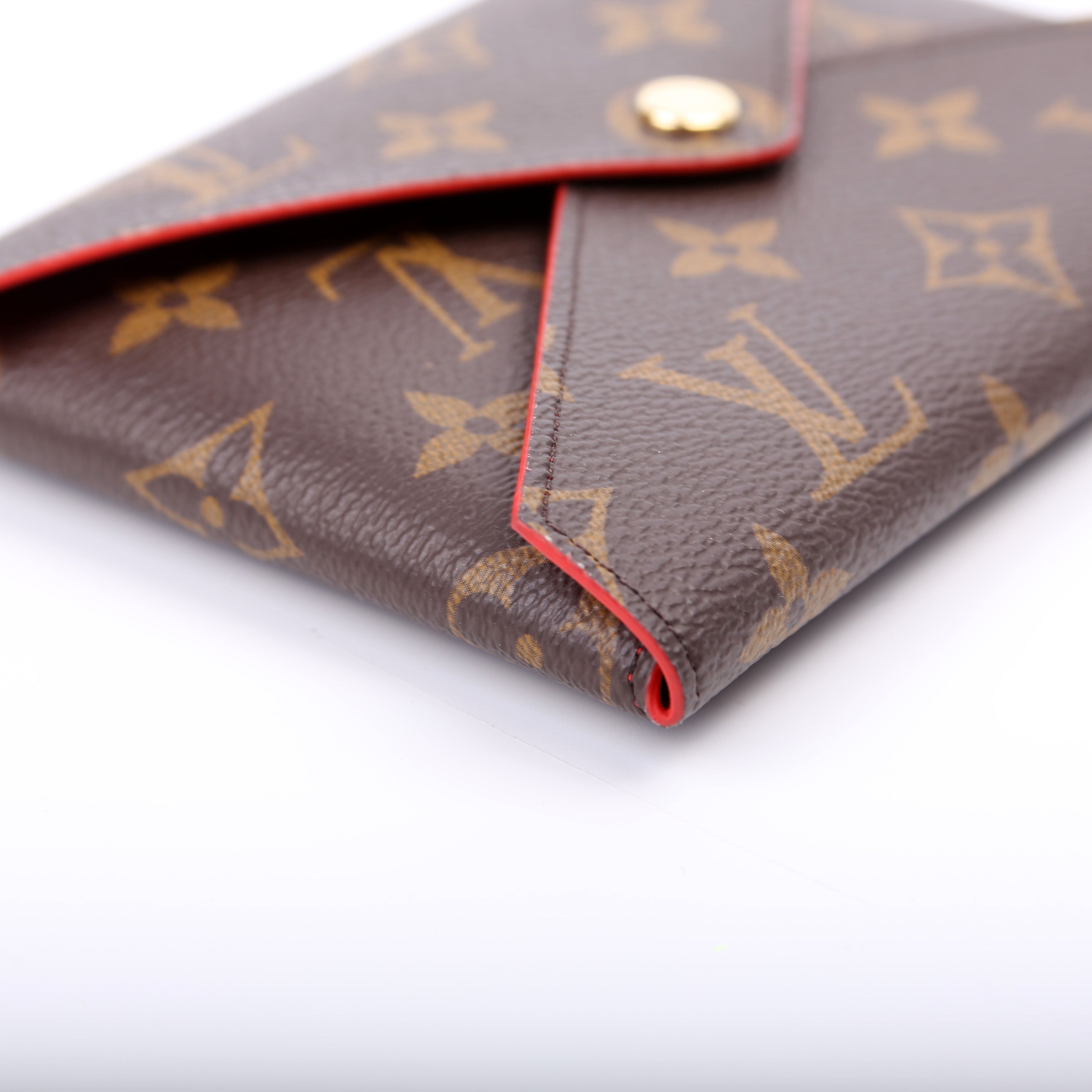 Kirigami Pouch Medium Monogram Red