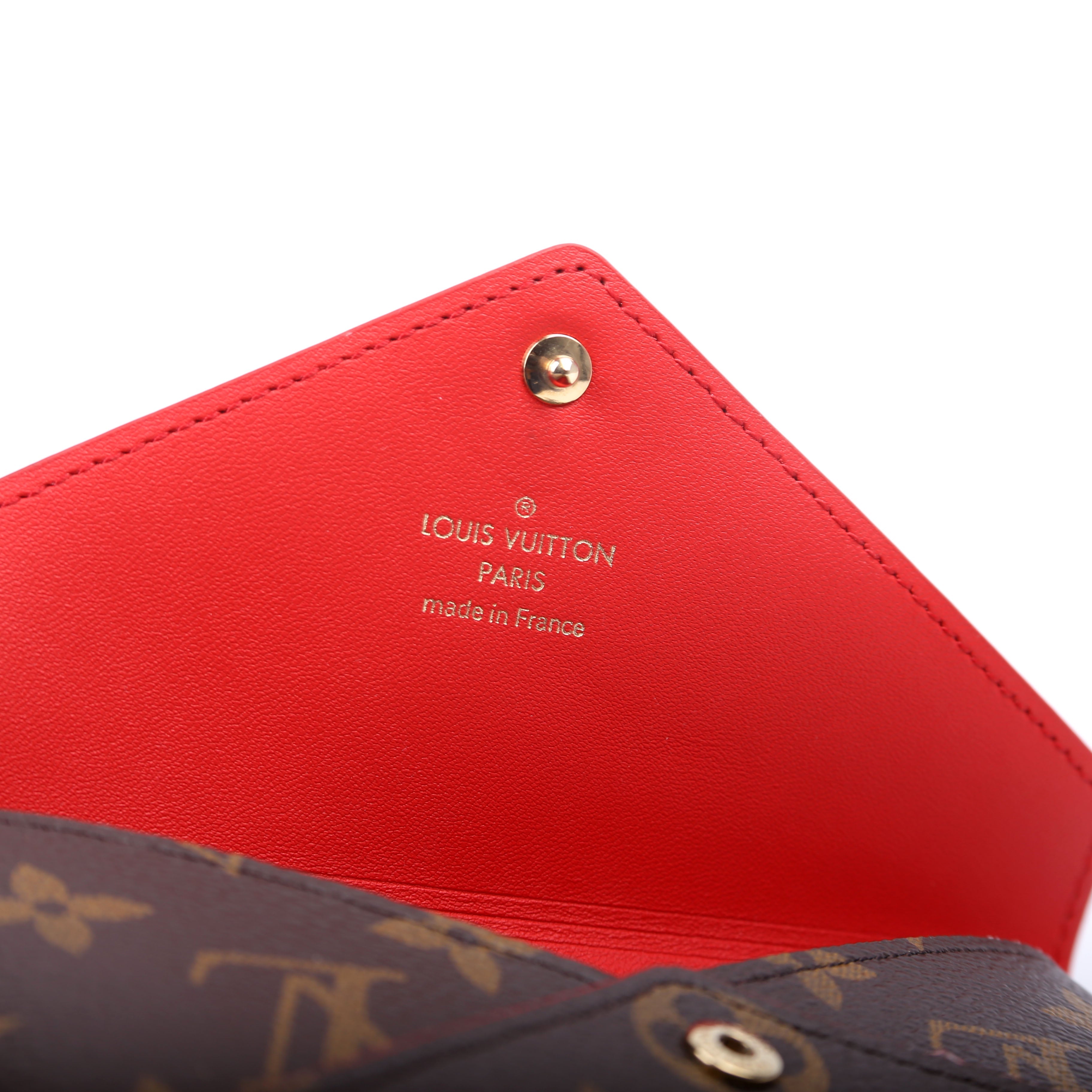 Kirigami Pouch Medium Monogram Red