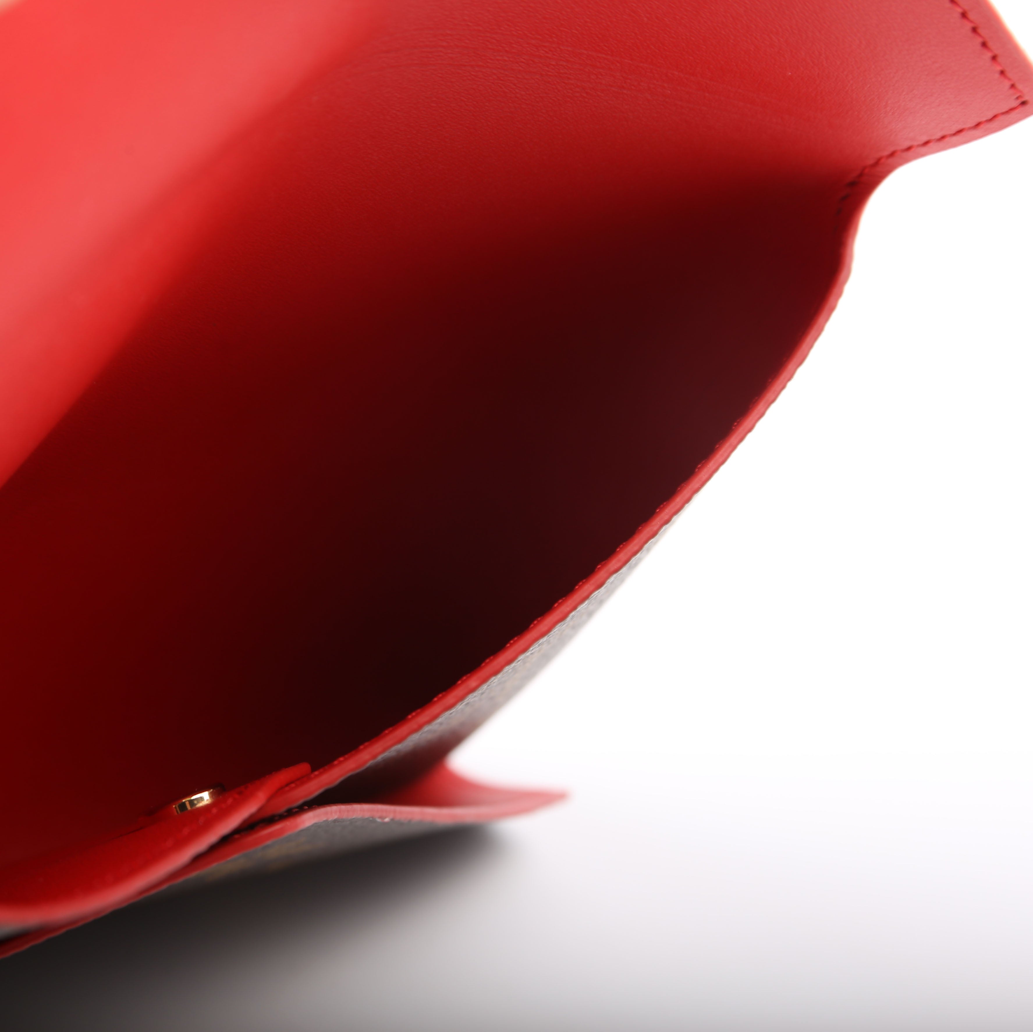 Kirigami Pouch Medium Monogram Red