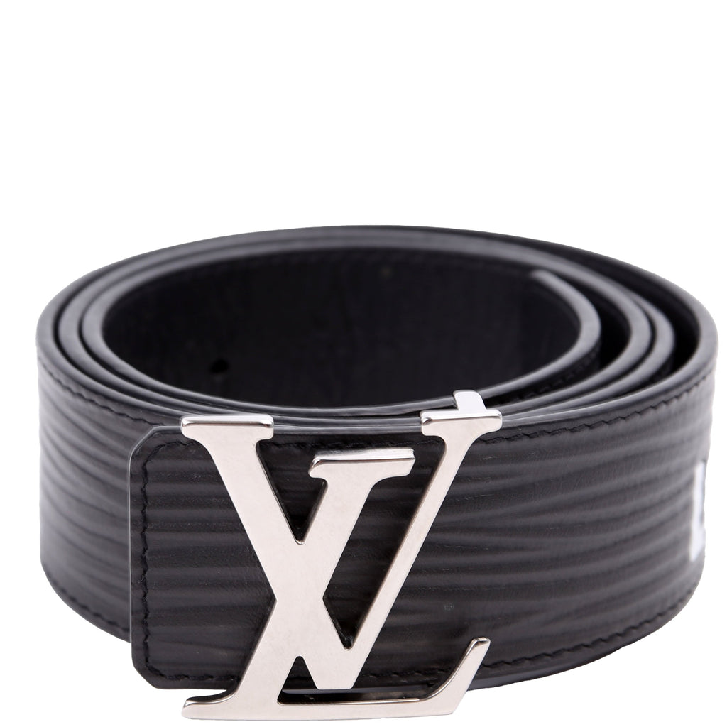 LV Initiales 40MM Epi/Shadow Monogram Belt Size 85/34 Black