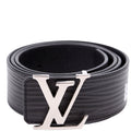 LV Initiales 40MM Epi/Shadow Monogram Belt Size 85/34 Black