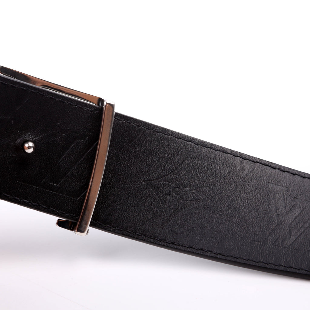 LV Initiales 40MM Epi/Shadow Monogram Belt Size 85/34 Black