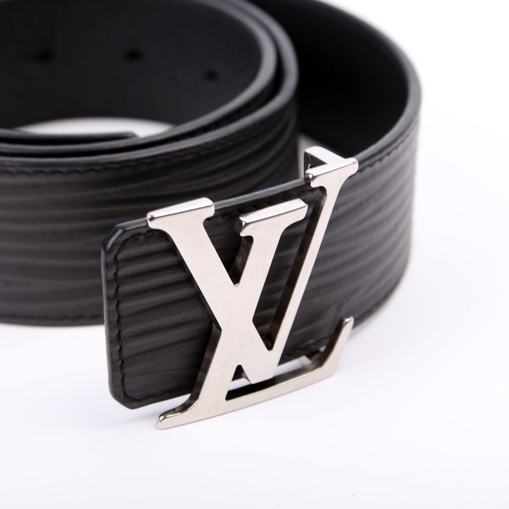 LV Initiales 40MM Epi/Shadow Monogram Belt Size 85/34 Black