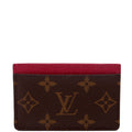 Card Holder Monogram Burgundy