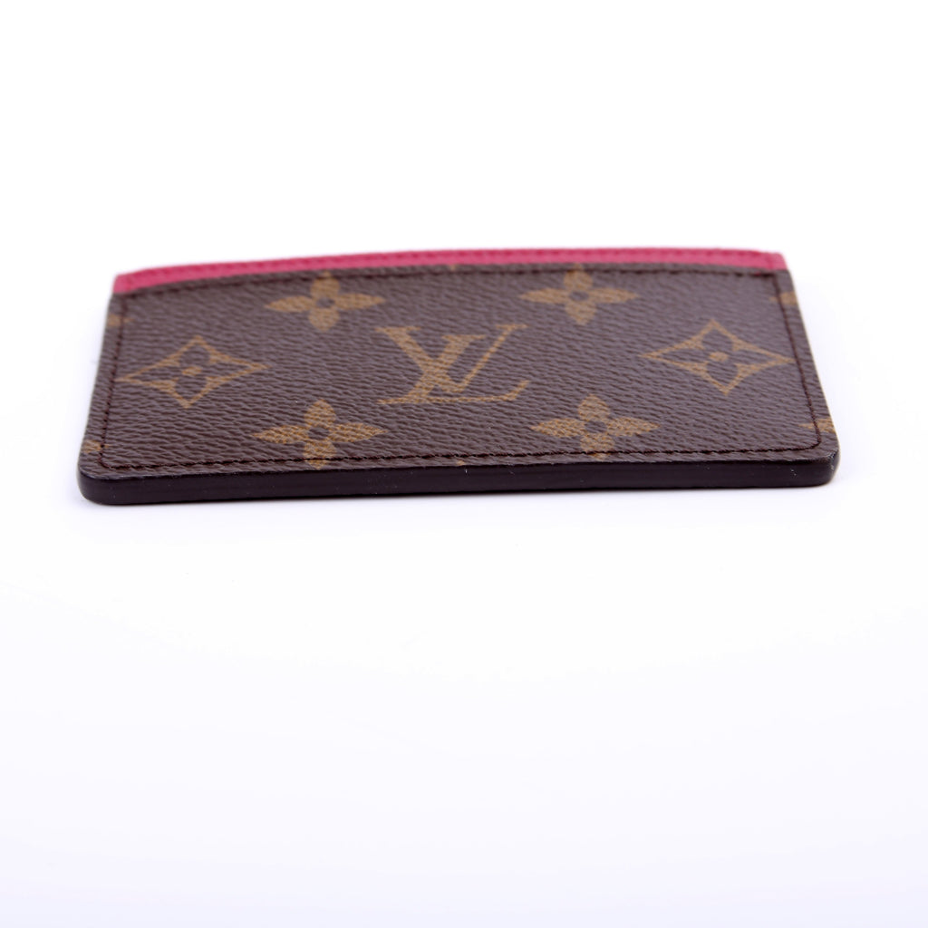 Card Holder Monogram Burgundy