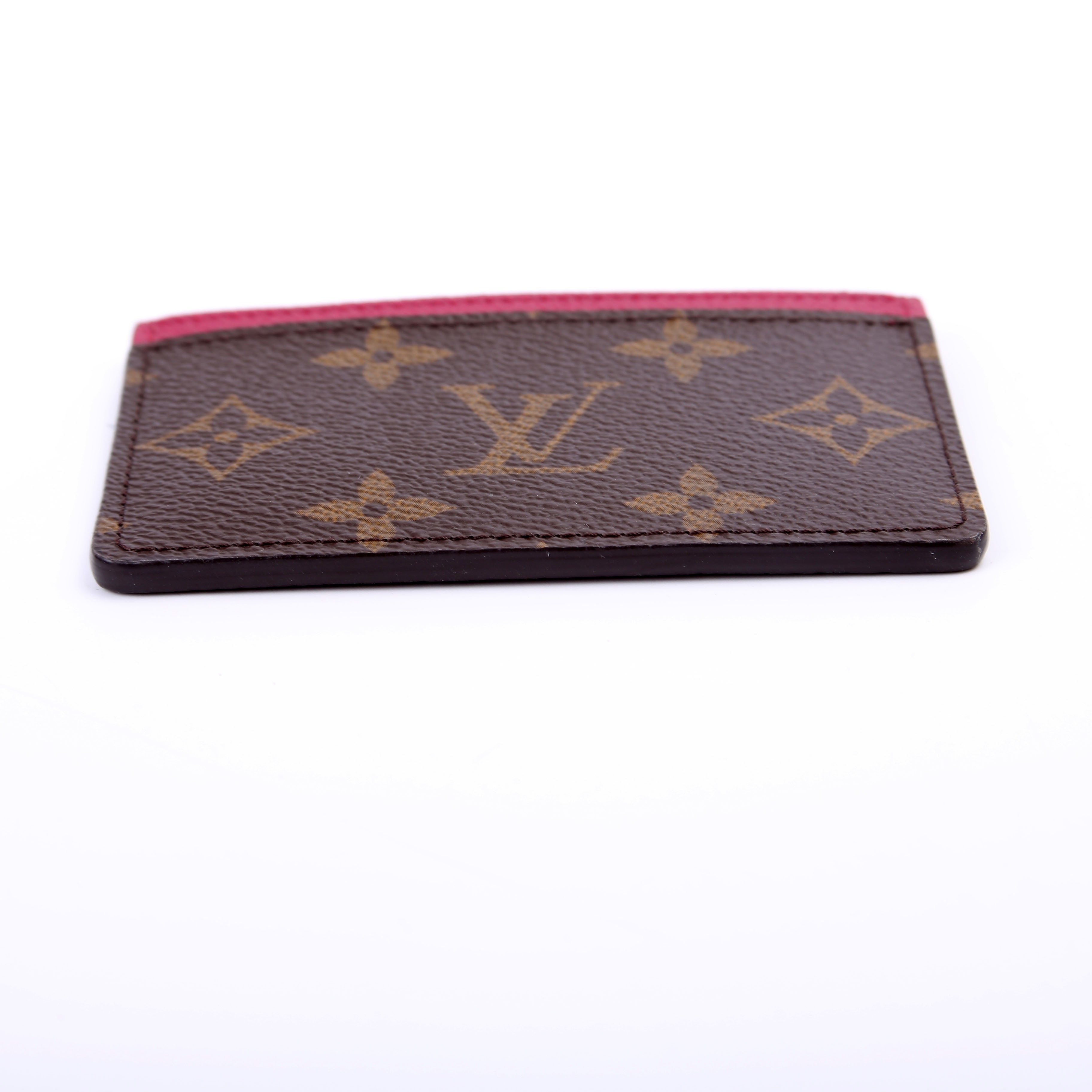 Card Holder Monogram Burgundy