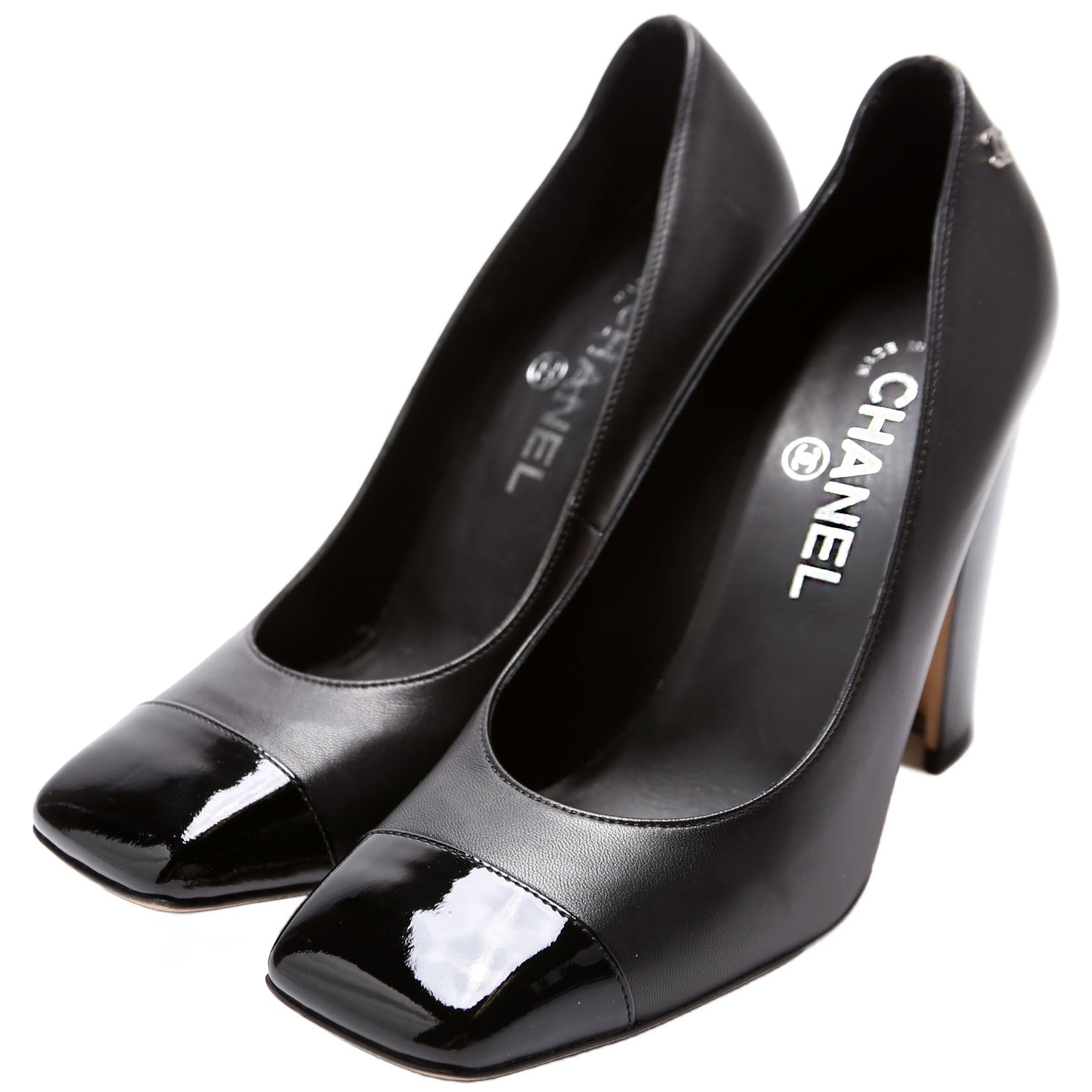 Square Cap Toe Pumps Size 37