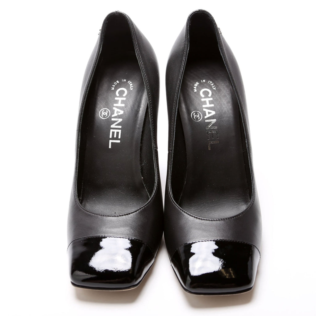 Square Cap Toe Pumps Size 37