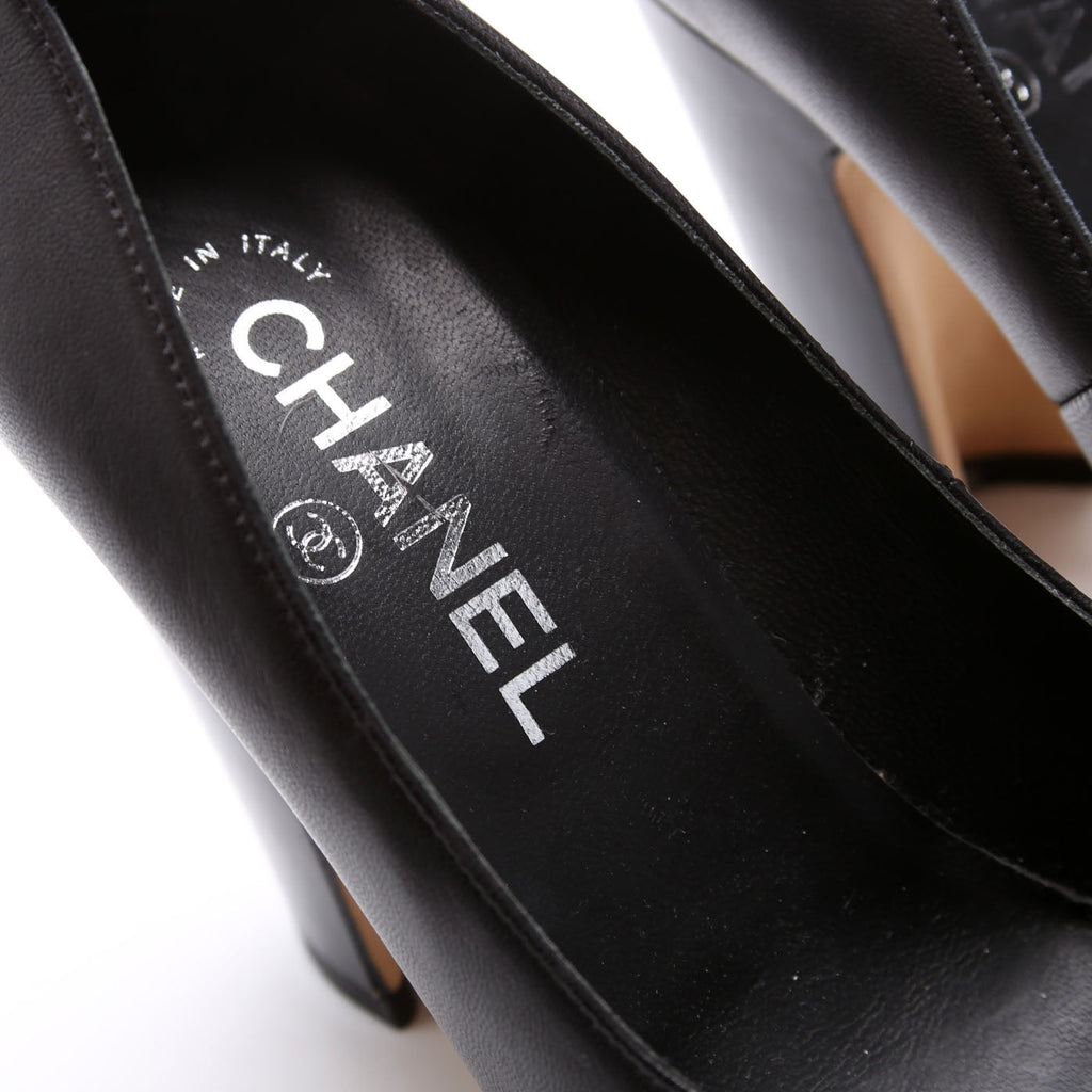 Square Cap Toe Pumps Size 37