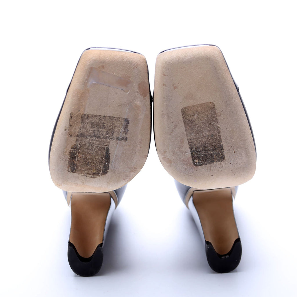 Square Cap Toe Pumps Size 37