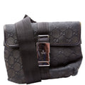 Gucci 449174 GG Canvas Belt Bag Black