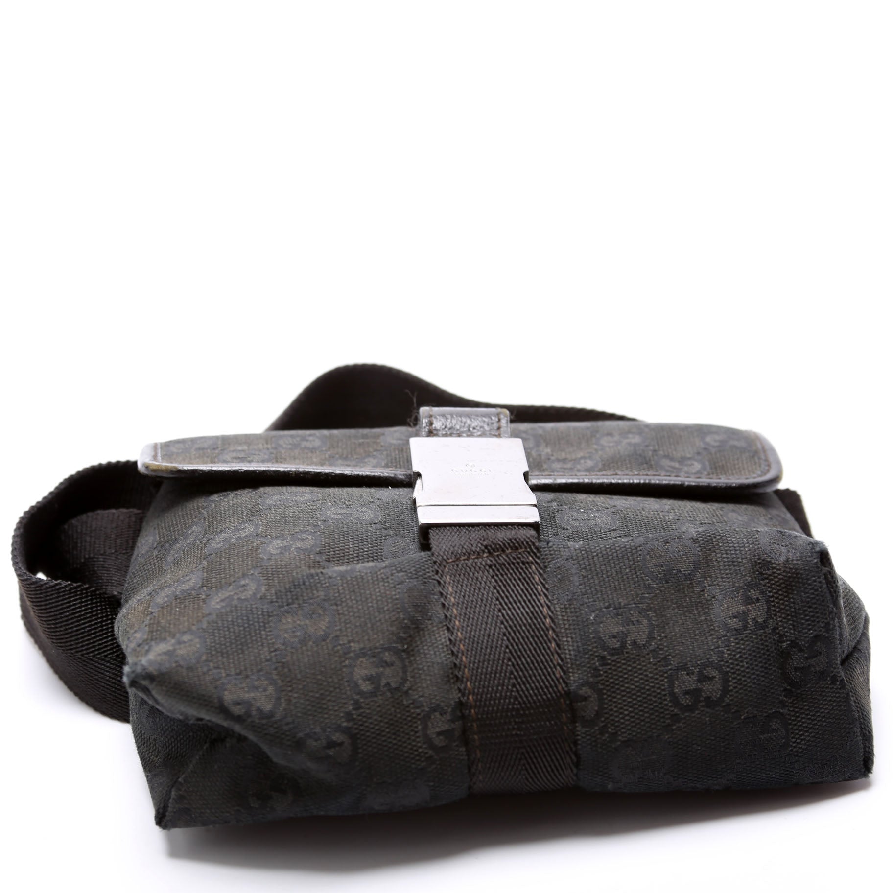Gucci 449174 GG Canvas Belt Bag Black