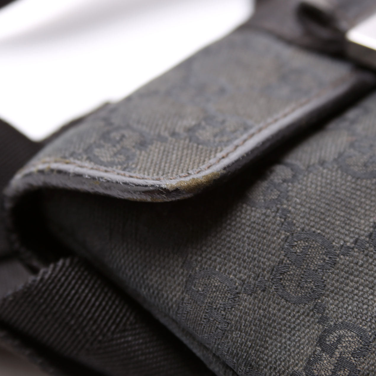 Gucci 449174 GG Canvas Belt Bag Black