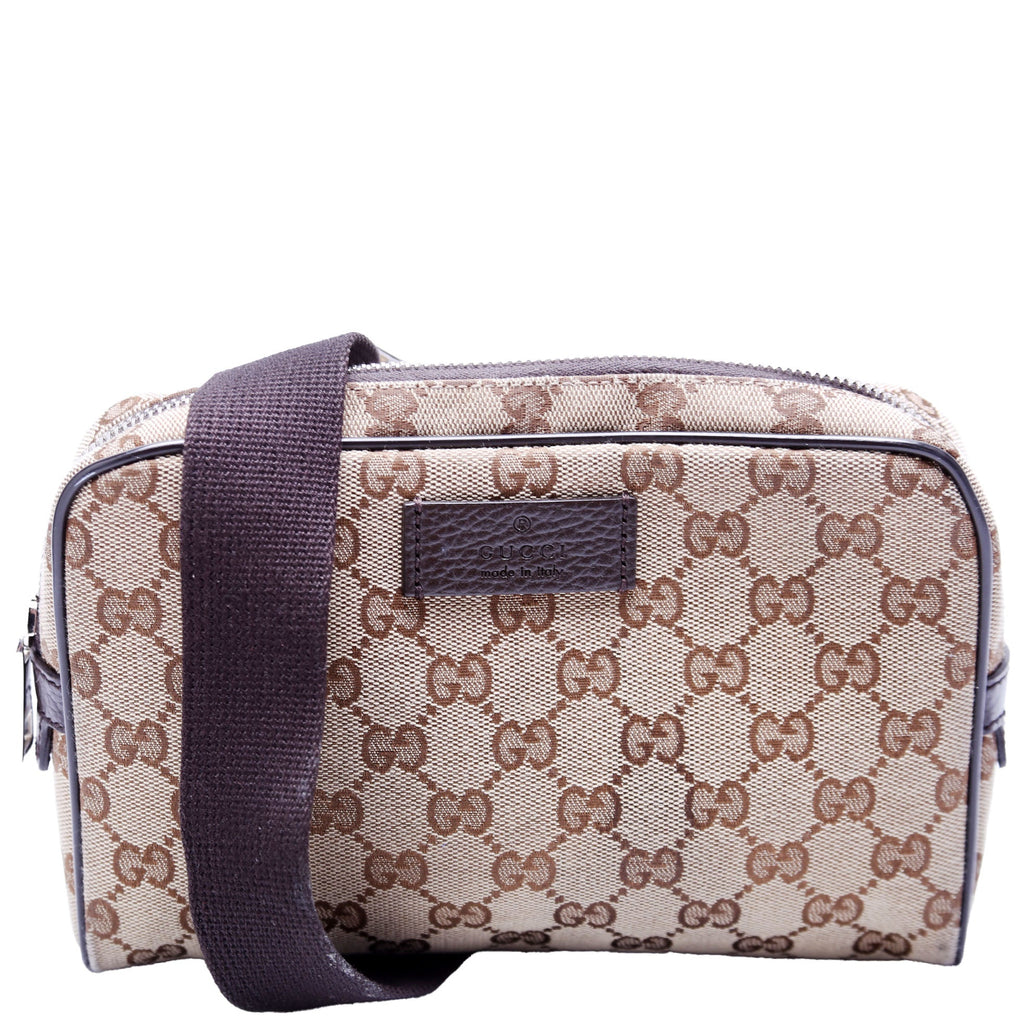Gucci 449174 GG Canvas Belt Bag Brown