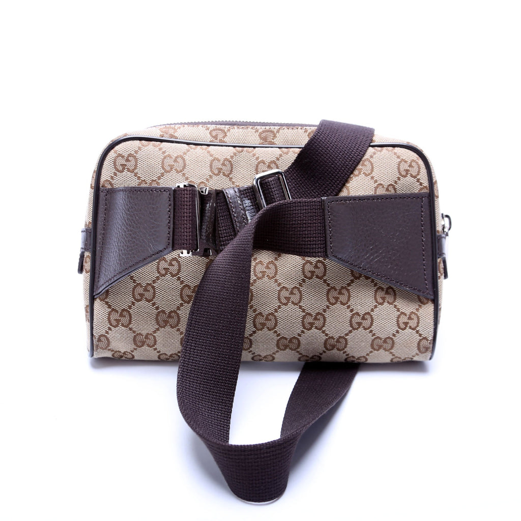 Gucci 449174 GG Canvas Belt Bag Brown