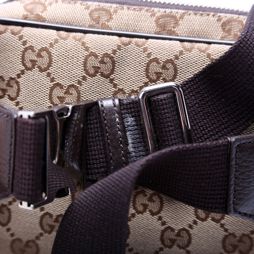 Gucci 449174 GG Canvas Belt Bag Brown