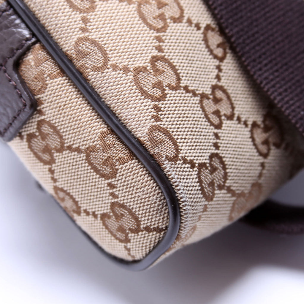Gucci 449174 GG Canvas Belt Bag Brown