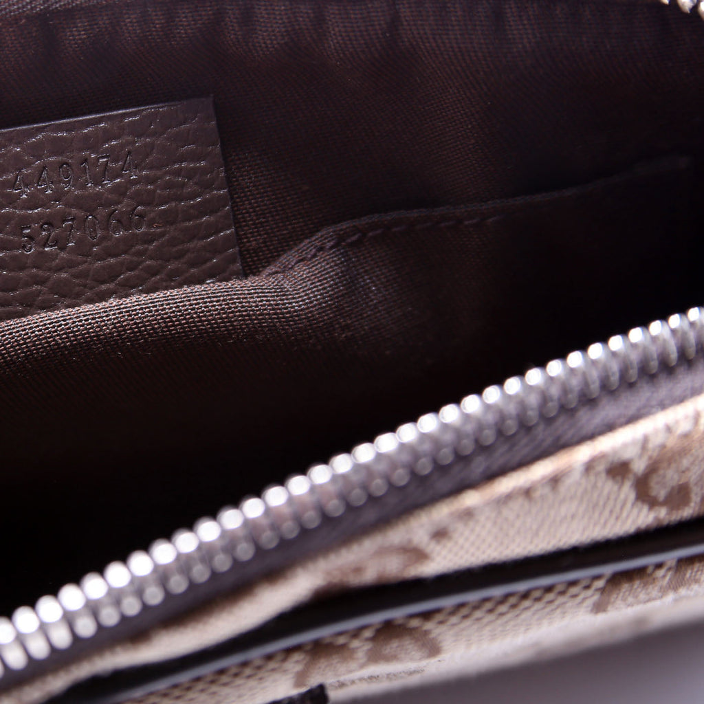Gucci 449174 GG Canvas Belt Bag Brown