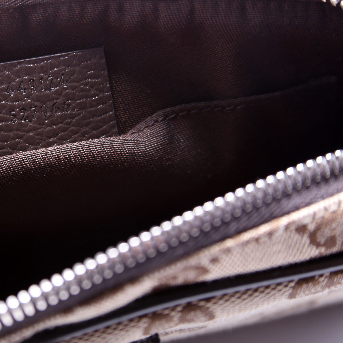 Gucci 449174 GG Canvas Belt Bag Brown