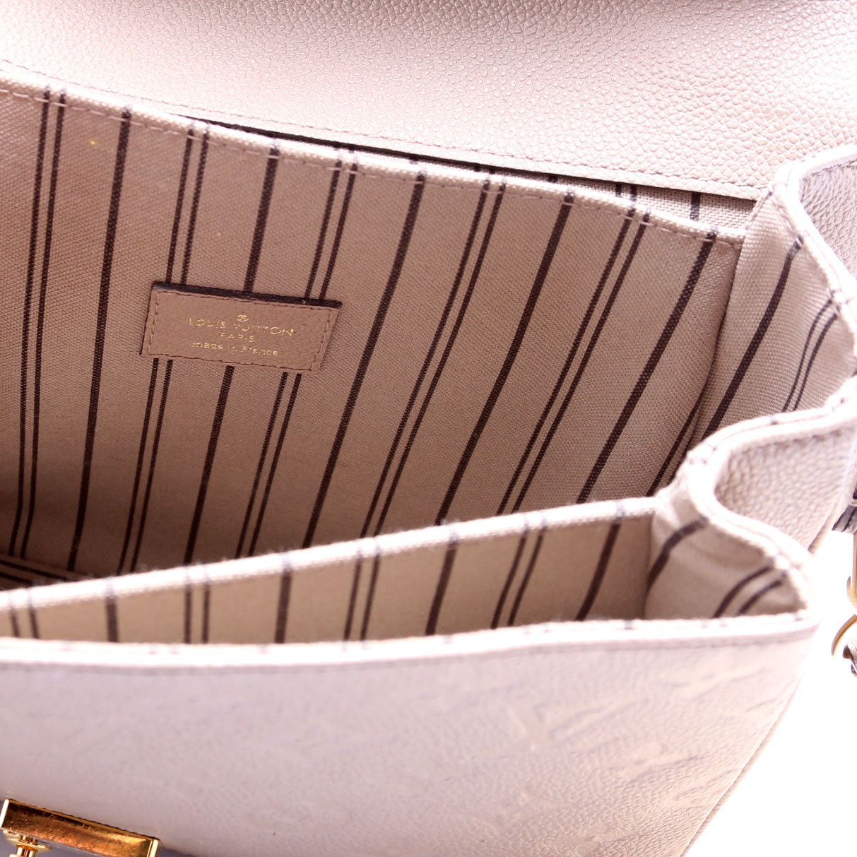 Pochette Metis Empreinte Beige