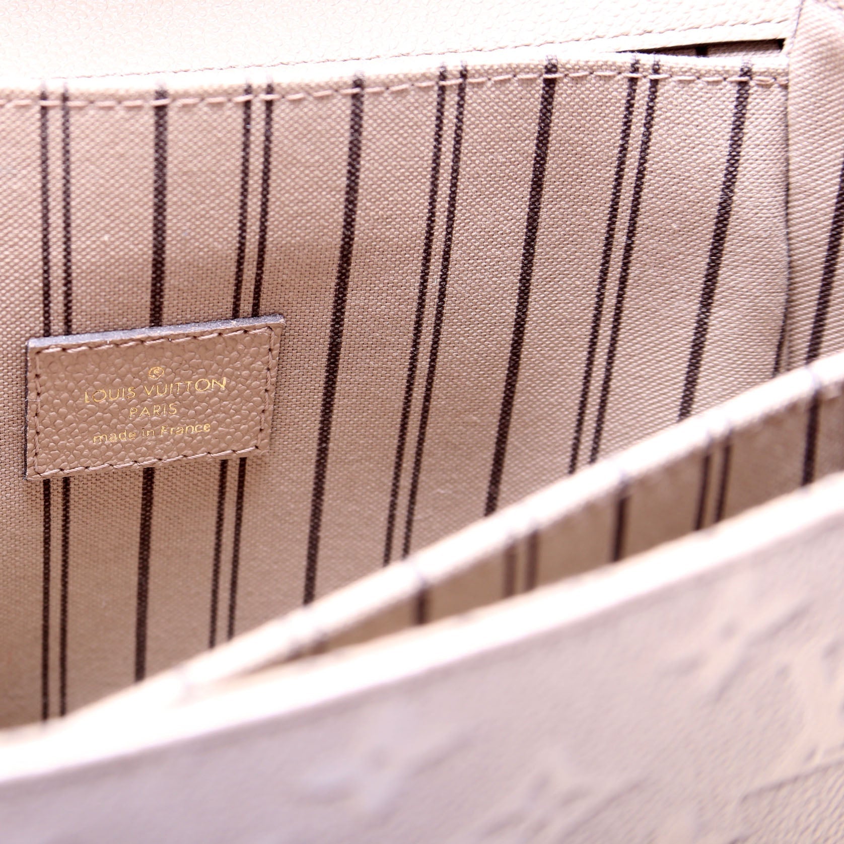 Pochette Metis Empreinte Beige