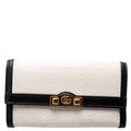 Gucci 676151 Jumbo GG Wallet Beige/Black