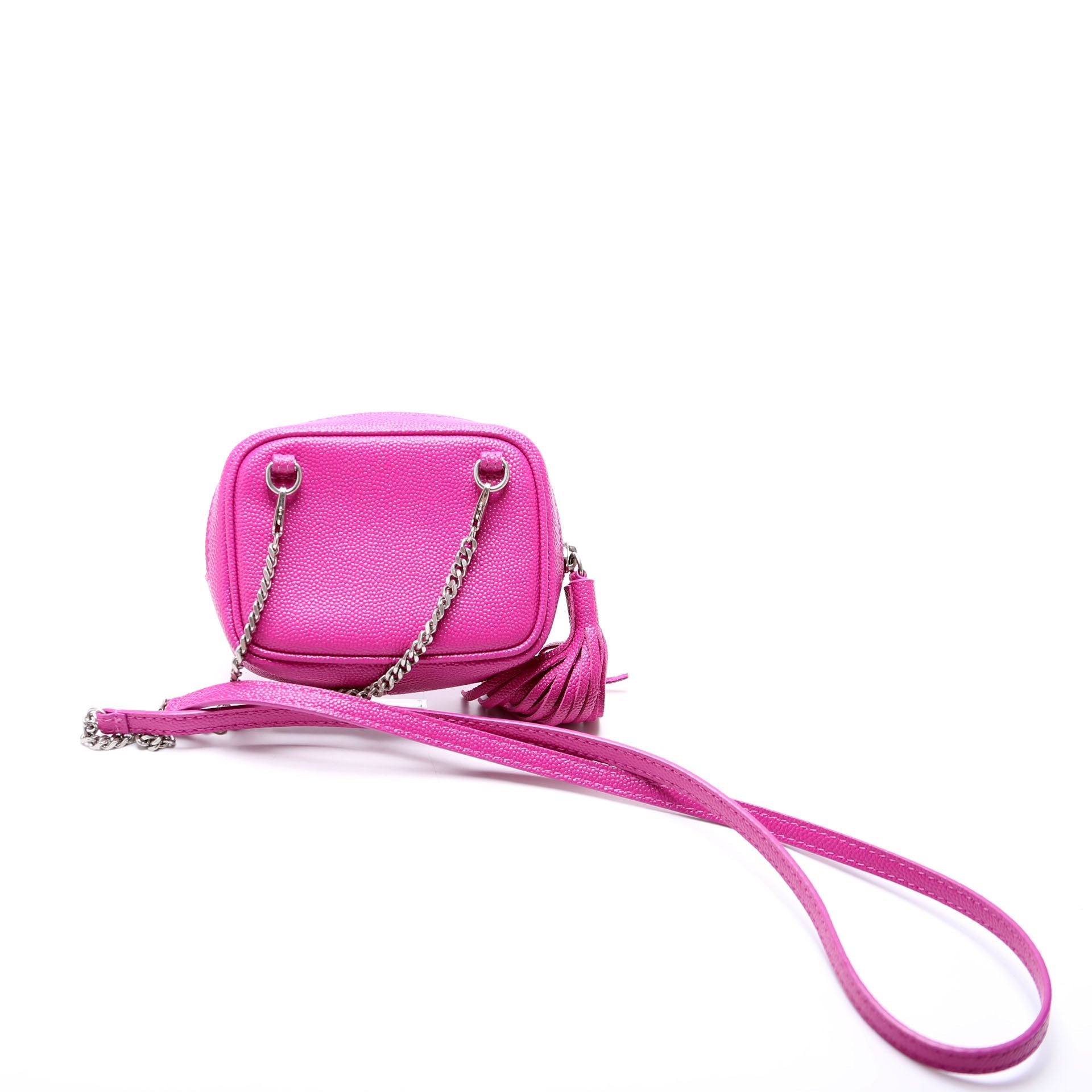 635088 Lou Baby Camera Bag Grain De Poudre Fuscia
