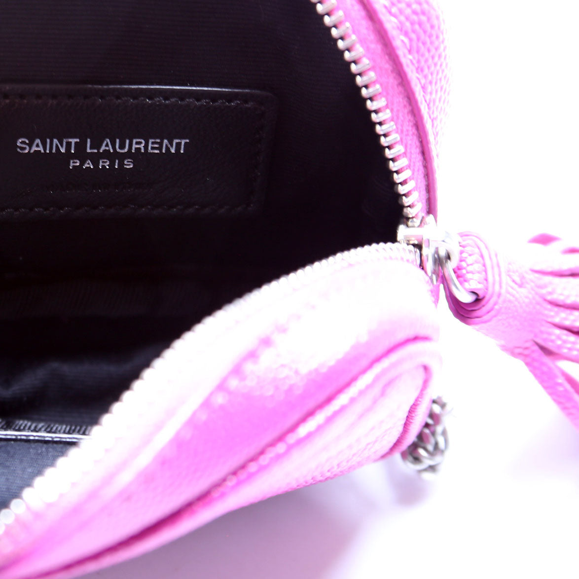 635088 Lou Baby Camera Bag Grain De Poudre Fuscia