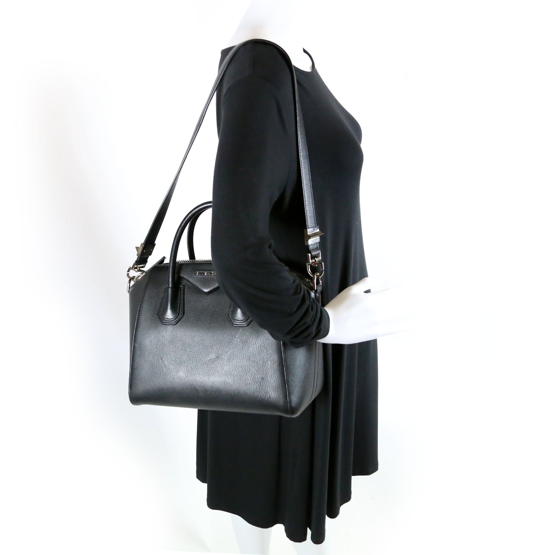 Antigona Satchel Small Black