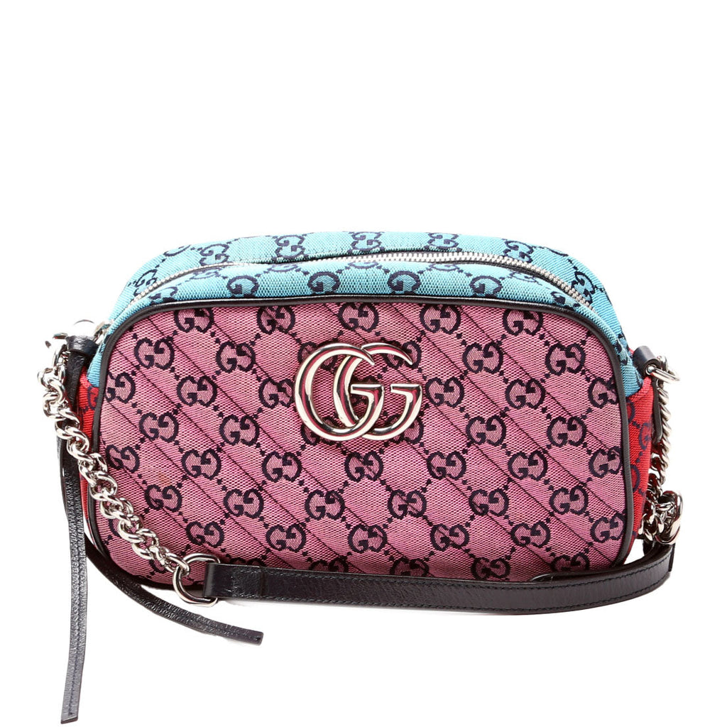 447632 Marmont Small Multicolor Canvas Camera Multicolor