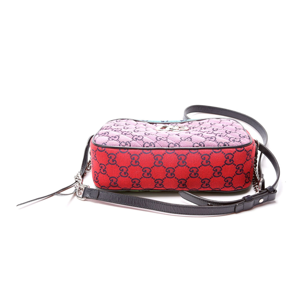 447632 Marmont Small Multicolor Canvas Camera Multicolor
