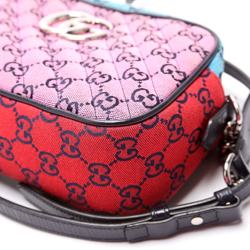 447632 Marmont Small Multicolor Canvas Camera Multicolor