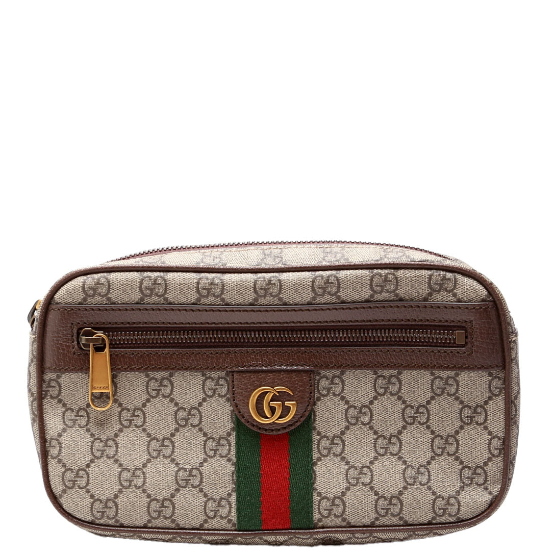 574796 Ophidia GG Belt Bag Brown