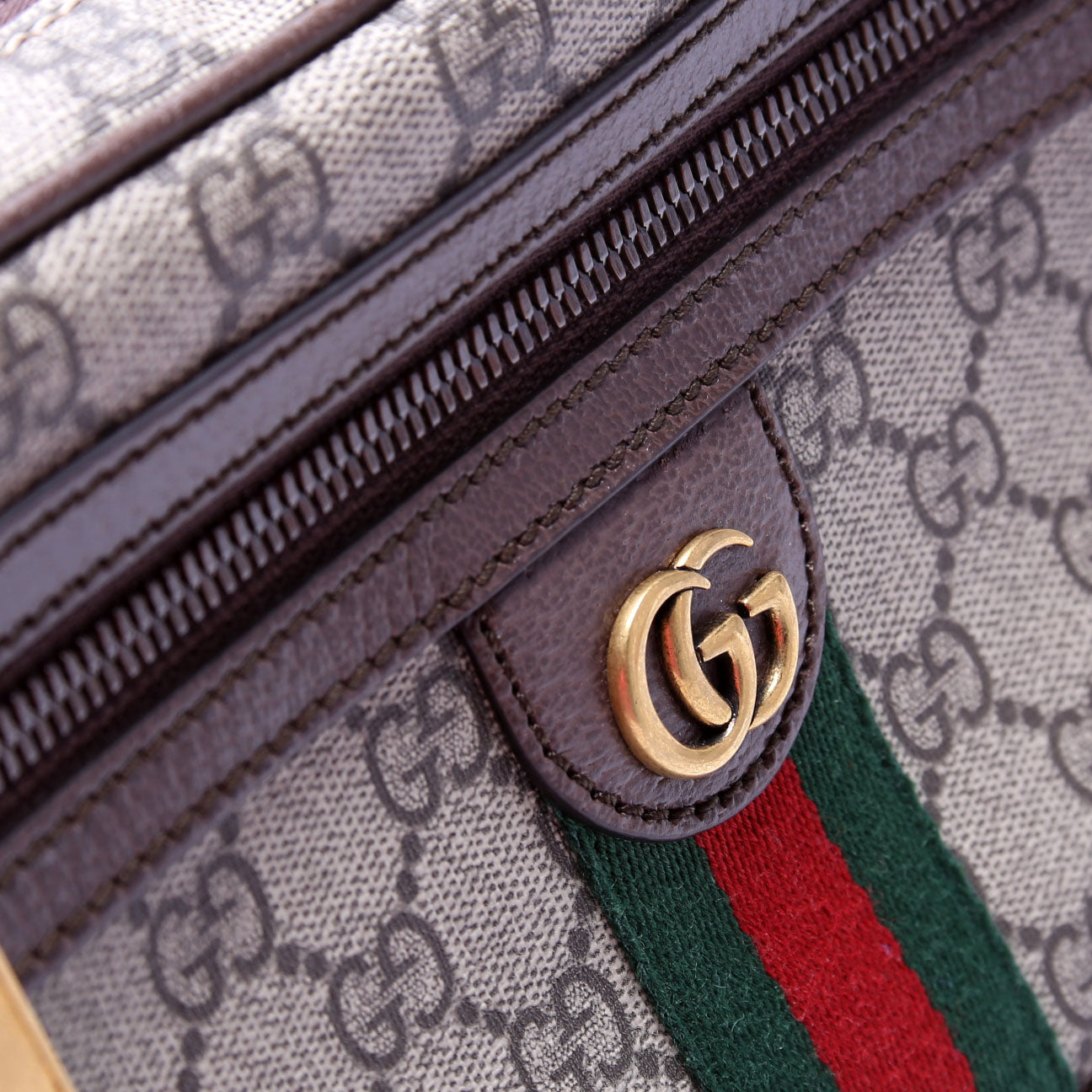 574796 Ophidia GG Belt Bag Brown