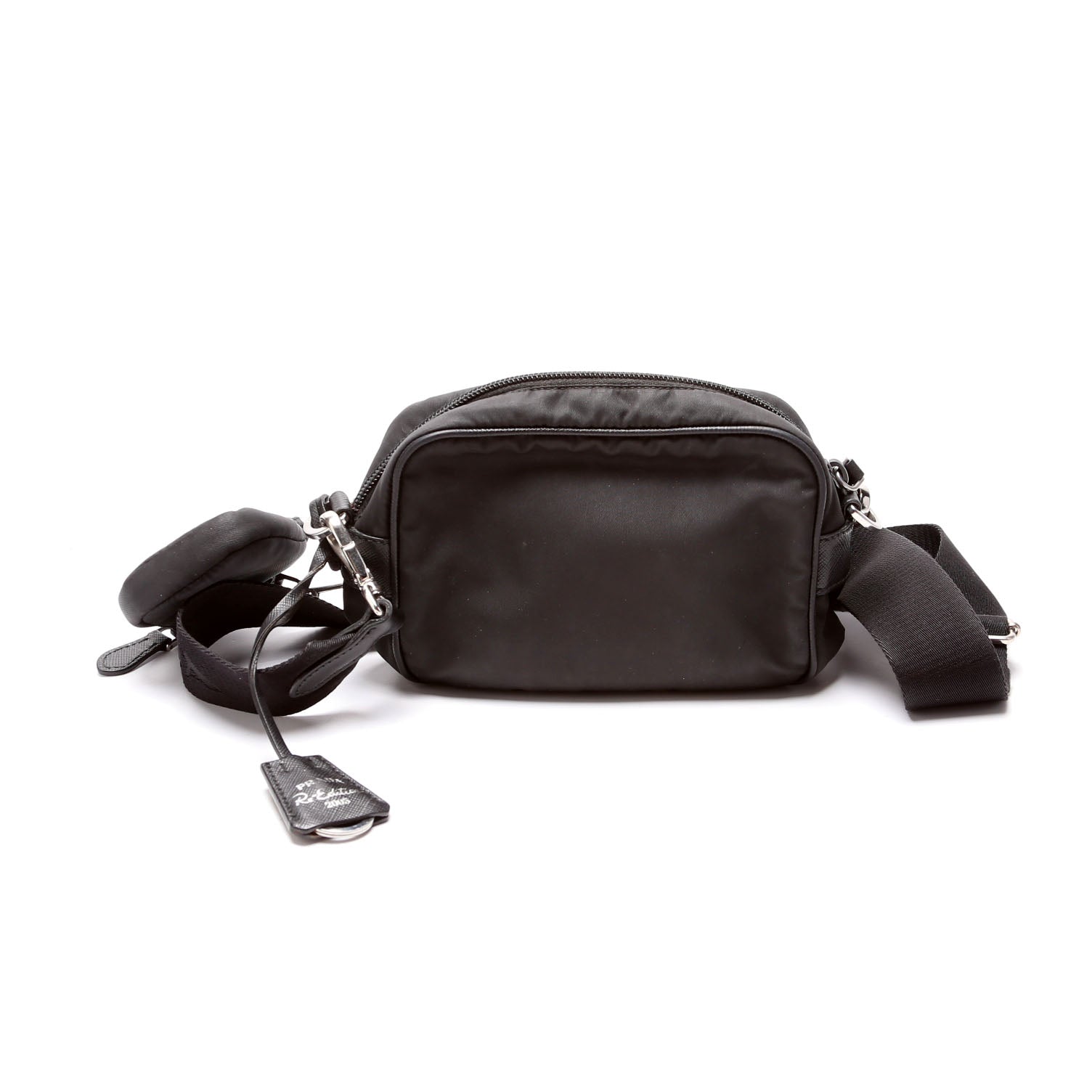 Prada 1BH153 Re-Nylon Saffiano Re-Edition 2005 Mini Camera Black