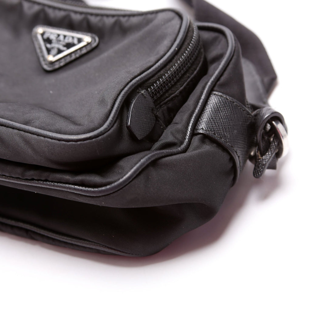 Prada 1BH153 Re-Nylon Saffiano Re-Edition 2005 Mini Camera Black