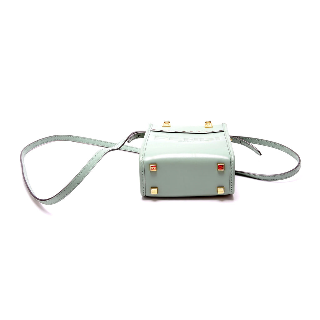 Fendi 8BS051 Mini Sunshine Shopper Teal