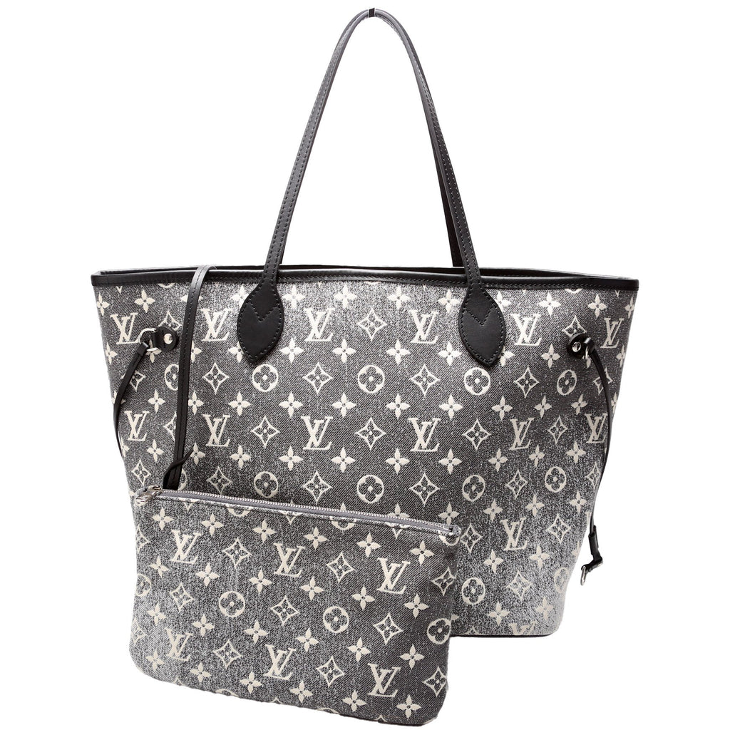 Neverfull W/Wallet MM Monogram Denim Jacquard