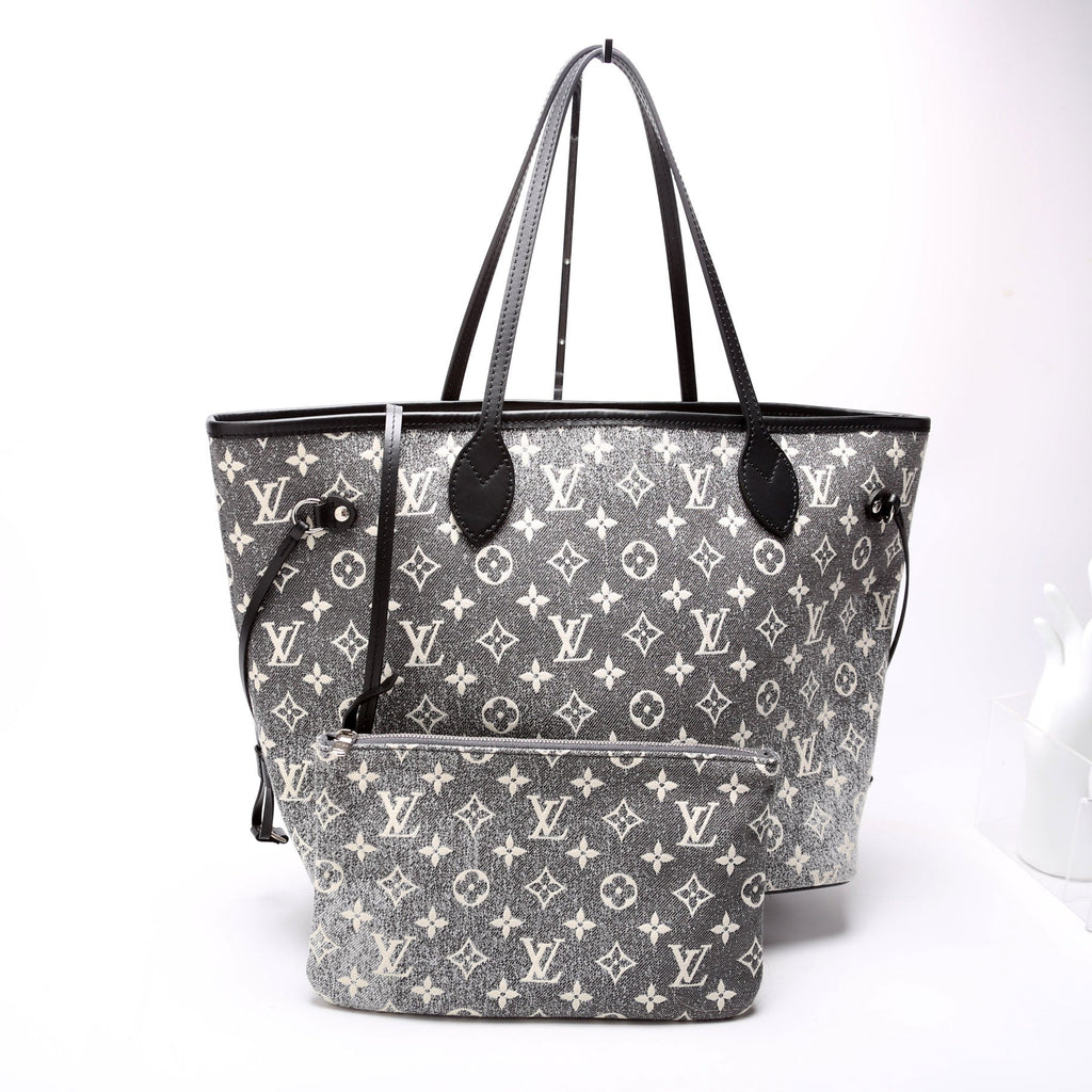Neverfull W/Wallet MM Monogram Denim Jacquard