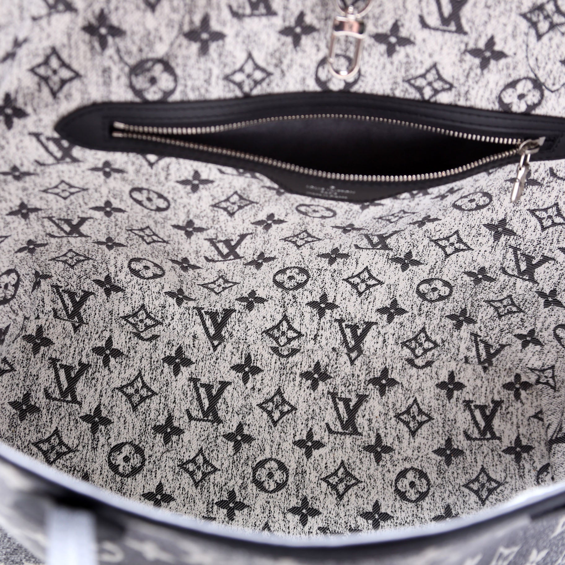 Neverfull W/Wallet MM Monogram Denim Jacquard