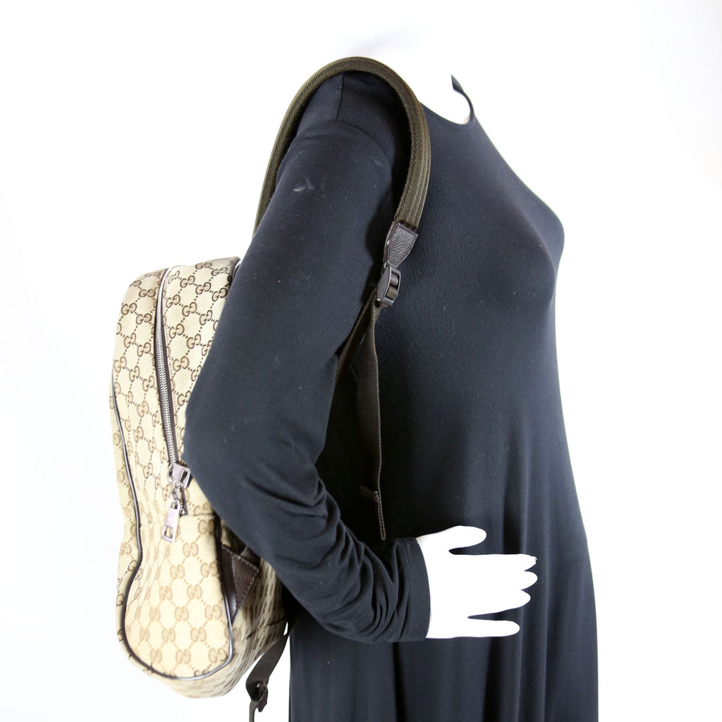449906 GG Canvas Travel Backpack