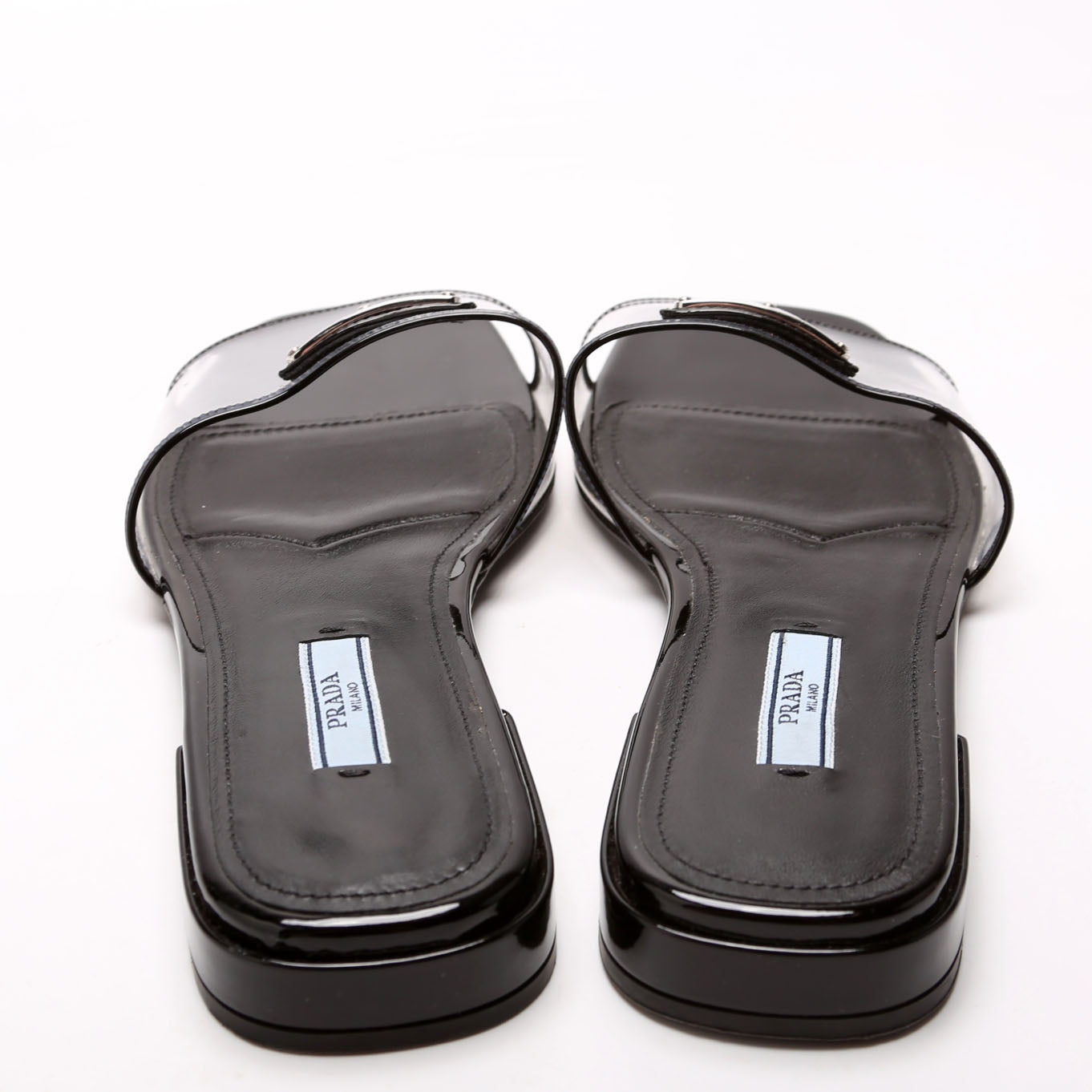 Triangle Logo PVC Slides Size 37.5 Black
