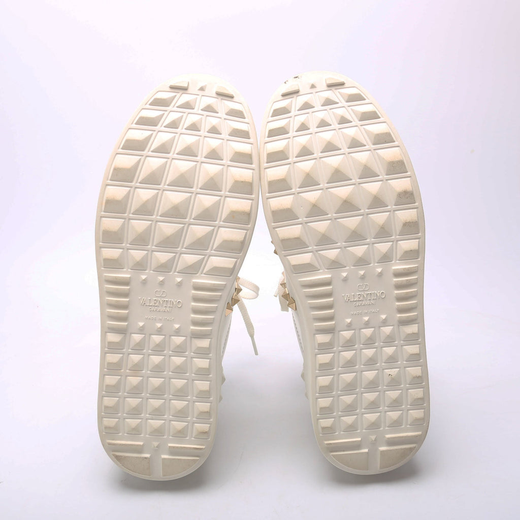 Rockstud Untitled Platform Sneakers Size 37 White