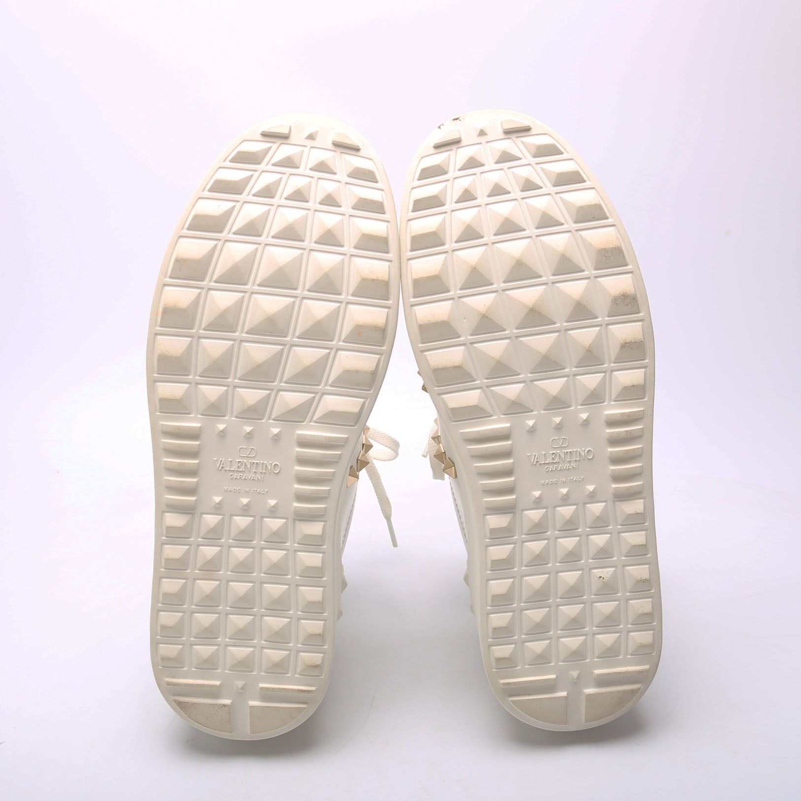 Rockstud Untitled Platform Sneakers Size 37 White