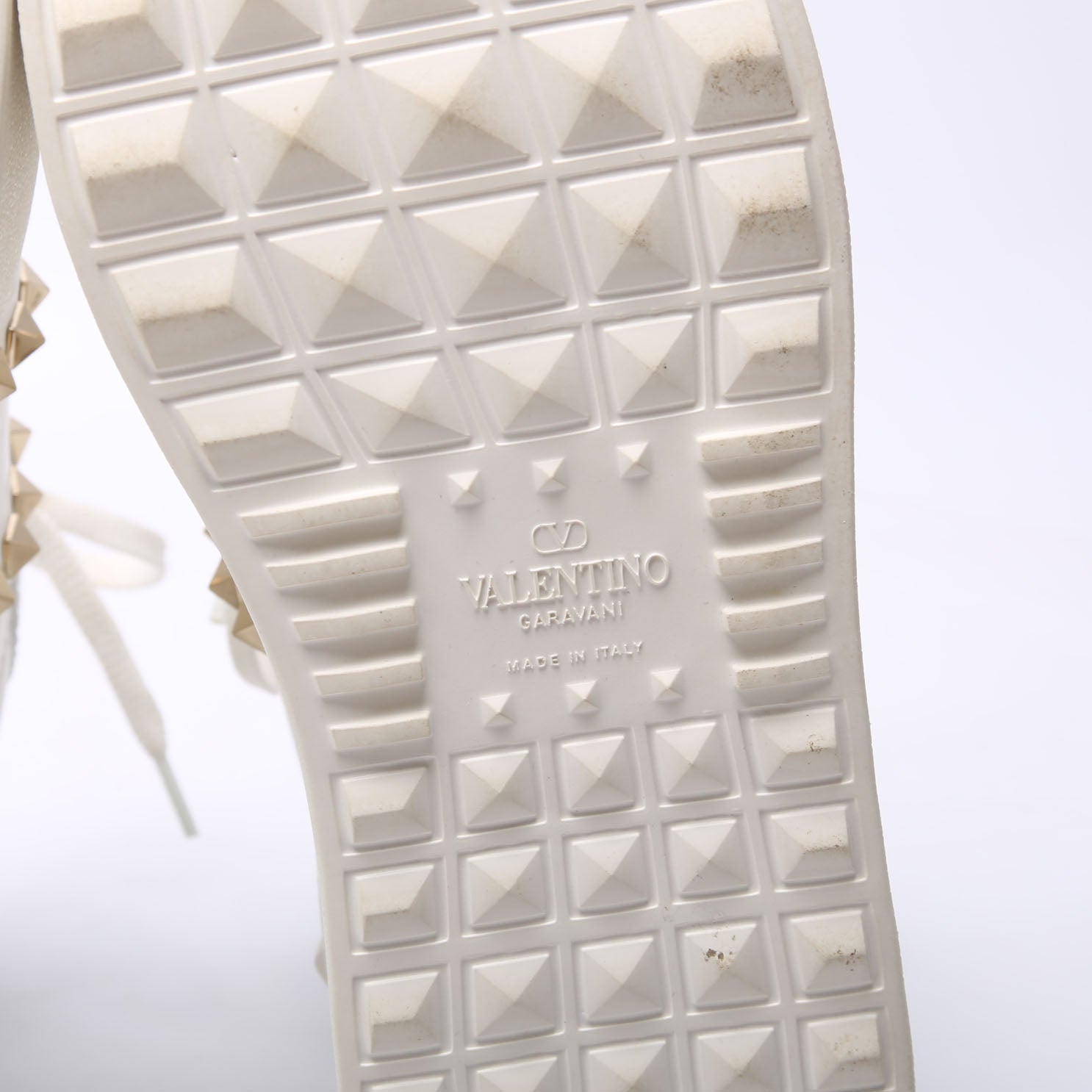 Rockstud Untitled Platform Sneakers Size 37 White